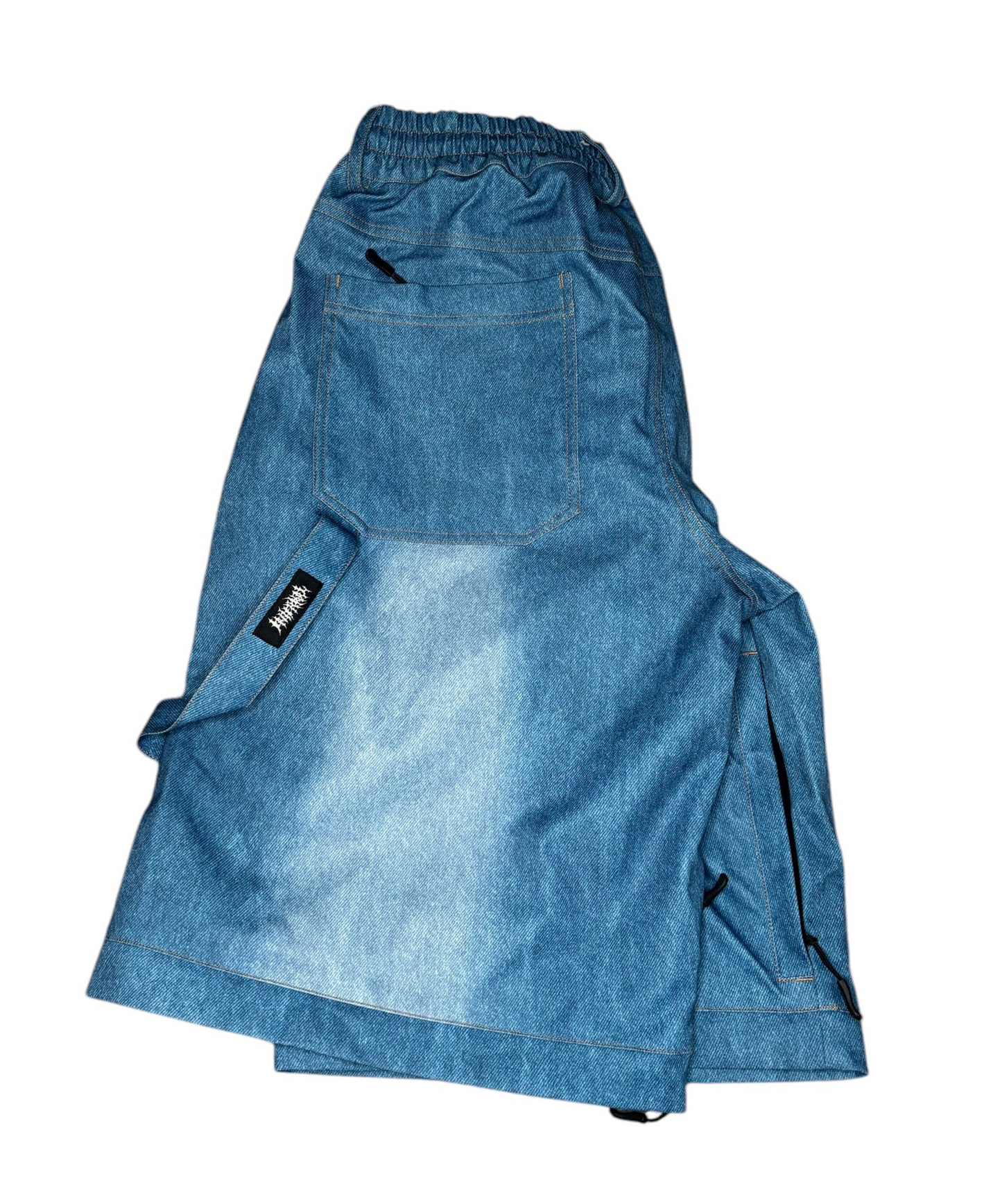 Blue Denim Snow Pants Convertibles (Snow Shorts)
