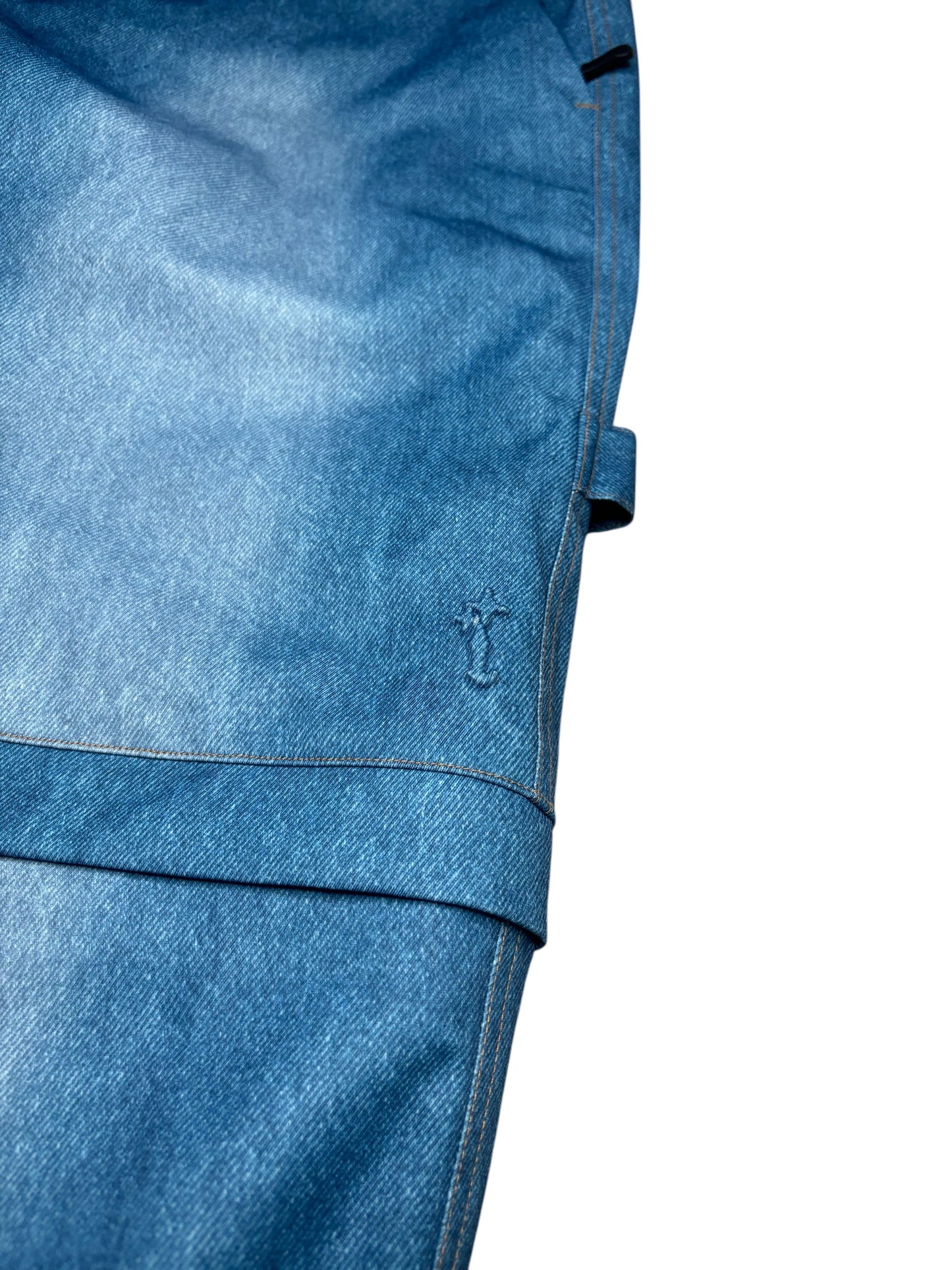 Blue Denim Snow Pants Convertibles (Snow Shorts)